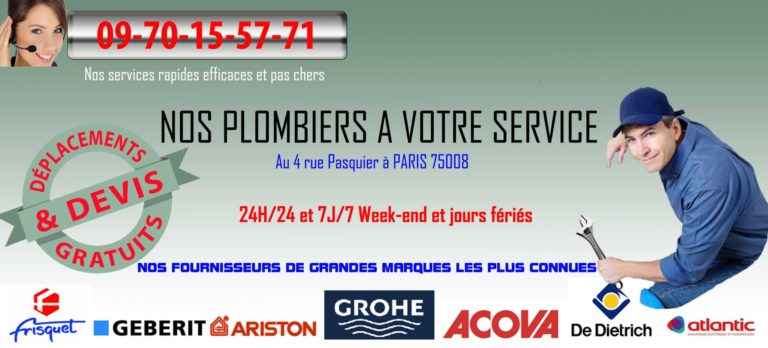 Banniere plombier